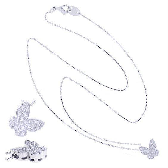 Collana Salvini Donna I Segni in Oro bianco Diamante 0.07 Ct 20115062 - 20115062